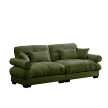 Load image into Gallery viewer, Modern Sofa With Bolstered Armrests And Pillows