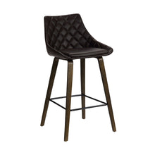 Load image into Gallery viewer, 35.75" Iron Counter Height Bar Chair - Brown