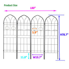Load image into Gallery viewer, Metal Garden Trellis Rustproof Trellis For Climbing Plant, Outdoor Flower Support