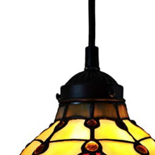 Load image into Gallery viewer, Unique Statement Tiffany Glass Dimmable Chandelier With Shades - Red / White