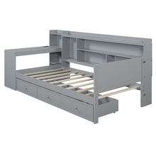 Load image into Gallery viewer, Daybed With 3 Drawers USB Ports And Desk