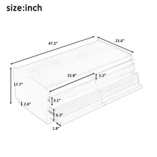 Load image into Gallery viewer, Modern Rectangle Coffee Table With 4 Drawers And 2 Display Shelves