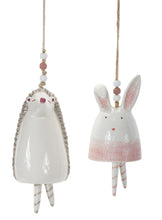 Load image into Gallery viewer, Hedgehog Model Bell Tabletop Sculpture (Set of 4) - Pink / White