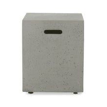 Load image into Gallery viewer, Modern Tank Holder Side Table With Smooth Concrete Surface