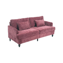 Load image into Gallery viewer, Mid Century Modern Chenille Fabric Loveseat Sofa, 2 Seat Upholstered Couch