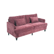Load image into Gallery viewer, Mid Century Modern Fabric Loveseat Sofa, 2 Seat Upholstered Couch
