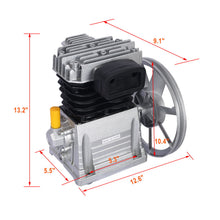 Load image into Gallery viewer, Piston 3Hp Air Compressor Head Pump 2.2Kw 115Psi - Silver