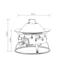 Load image into Gallery viewer, Propane Gas Fire Pit Table, 50000 Btu Round For Outside Patio - Black