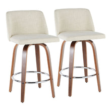 Load image into Gallery viewer, Toriano - Mid-Century Modern Counter Stool (Set of 2)