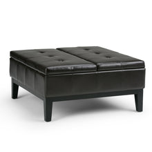 Load image into Gallery viewer, Dover - Square Coffee Table Storage Ottoman - Tanners Brown