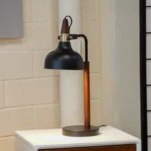 Load image into Gallery viewer, Glowlite - Table Lamp With Cone Shade - Black
