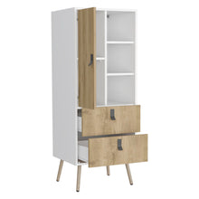 Load image into Gallery viewer, Two Drawer Chest - White / Natural