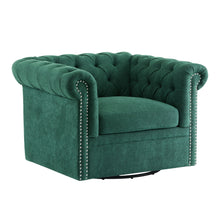 Load image into Gallery viewer, Chesterfield Style Swivel Club Chair With Button Tufted