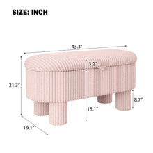 Load image into Gallery viewer, Storage Ottoman Upholstered Bench With Lift Top Storage For Bedroom