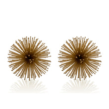 Load image into Gallery viewer, Decorative Spiky Sphere Tabletop Sculptures (Set of 2) (568886) - Gold
