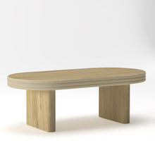 Load image into Gallery viewer, Oval Fluted Coffee Table - Natural