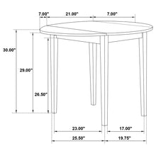Load image into Gallery viewer, 3 Piece Dining Set With Drop Leaf Table And Upholstered Chairs