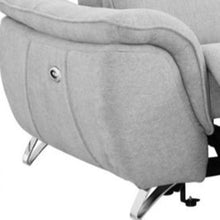Load image into Gallery viewer, Power Reclining Loveseat - Gray / Silver