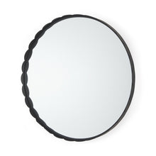 Load image into Gallery viewer, 30" Metal Scalloped Framed Accent Mirror - Black