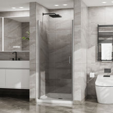 Load image into Gallery viewer, Pivot Shower Door, Tempered Glass, Semi Frameless