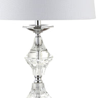 Load image into Gallery viewer, Novelty Bedside Lamps With Drum Shades (Set of 2) - Clear