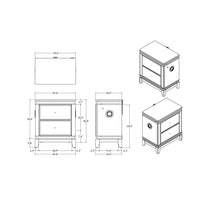 Load image into Gallery viewer, Adalid - Nightstand With Cooler, USB And Speaker - White