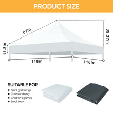 Load image into Gallery viewer, Canopy Replacement Top With 4 Pack W8 Bags, Pop Up Tent Cover Only, Frame Not Included