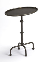 Load image into Gallery viewer, 26" Aluminum Oval Pedestal End Table - Gray