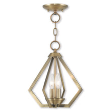 Load image into Gallery viewer, Two Light Dimmable Chandelier With Shades - Antiqued Brass