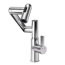 Load image into Gallery viewer, Bathroom Sink Faucet With Spray Function And Temperature Display, Anti Skid Switch, 360 Degree Rotary