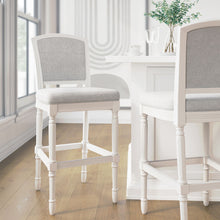 Load image into Gallery viewer, Stool With Upholstered Seat And Back