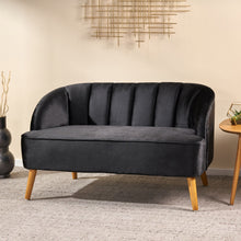 Load image into Gallery viewer, Modern Classic Shell Backed Loveseat