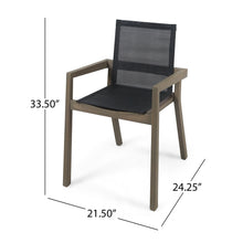 Load image into Gallery viewer, Belfast - Dining Chair With Acacia Wood Frame And Mesh Seating (Set of 2)