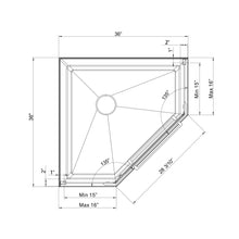 Load image into Gallery viewer, Goodyo - Neo-Angle Shower Base - Black