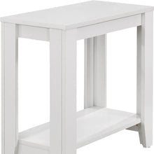 Load image into Gallery viewer, 22" Wood End Table With Shelf - White