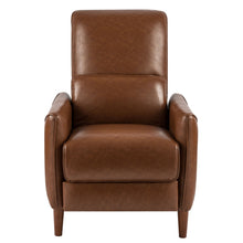 Load image into Gallery viewer, Upholstered Push Recliner Chair With Rubber Wood Legs For Living Room