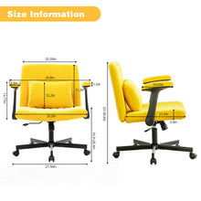 Load image into Gallery viewer, Criss Cross Armrest Office Chair With Wheels
