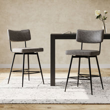 Load image into Gallery viewer, Retro Swivel Counter Stools (Set of 2)