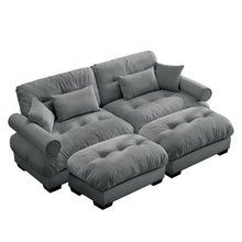 Load image into Gallery viewer, Super Comfort Oversized Modular Sectional Sofa With Movable Ottoman