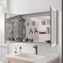 Load image into Gallery viewer, Bathroom Medicine Cabinet With Lights, LED Medicine Cabinet With Mirror, Lighted Medicine Cabinet With Defogger