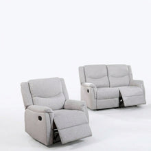 Load image into Gallery viewer, 2 Piece Living Room Set With Loveseat And Recliner