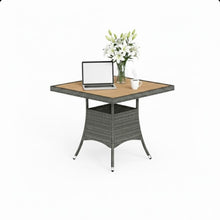 Load image into Gallery viewer, All-Weather Square Rattan Patio Dining Table