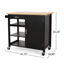 Load image into Gallery viewer, Contemporary Design Kitchen Cart With Wheels