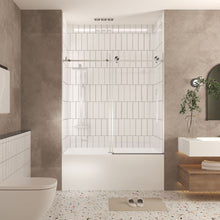 Load image into Gallery viewer, Frameless Shower Door, Smooth Sliding Tracks