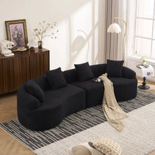 Load image into Gallery viewer, 4 Seater Sofa With Fabric, 30D, 60 Hardness Full Sponge, 4 Pillow For Living Room, Home Furniture Sleeper Sectional Sofa For Apartment