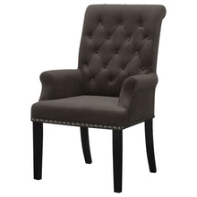 Load image into Gallery viewer, Norwich - Dining Arm Chair With Button Tufting And Rolled Top