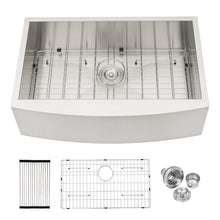 Load image into Gallery viewer, Farmhouse Kitchen Sink Stainless Steel Apron Front