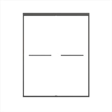 Load image into Gallery viewer, Double Sliding Shower Door, Semi-Frameless Bypass Bathroom Sliding Door With 1/4" (6 Mm) Tempered Glass For Walk-In Shower