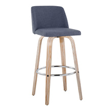 Load image into Gallery viewer, Toriano - Contemporary Fixed Height Barstool With Swivel & Round Footrest (Set of 2)