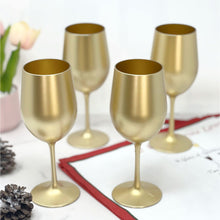 Load image into Gallery viewer, Leadingware Metallic Plastic Wine Glasses (Set of 4)